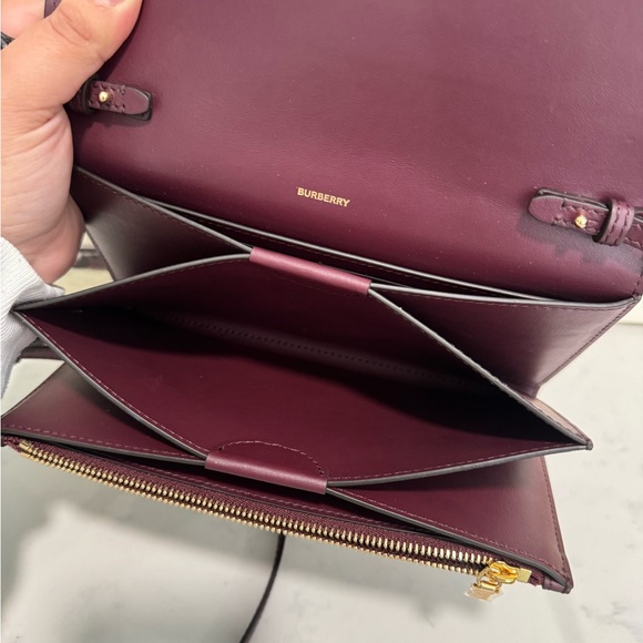 FINAL SALE💐BURBERRY logo leather crossbody bag ❤️ - Picture 10 of 16